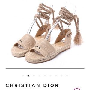 CHRISTIAN DIOR GRANVILLE espadrille sandals NEW